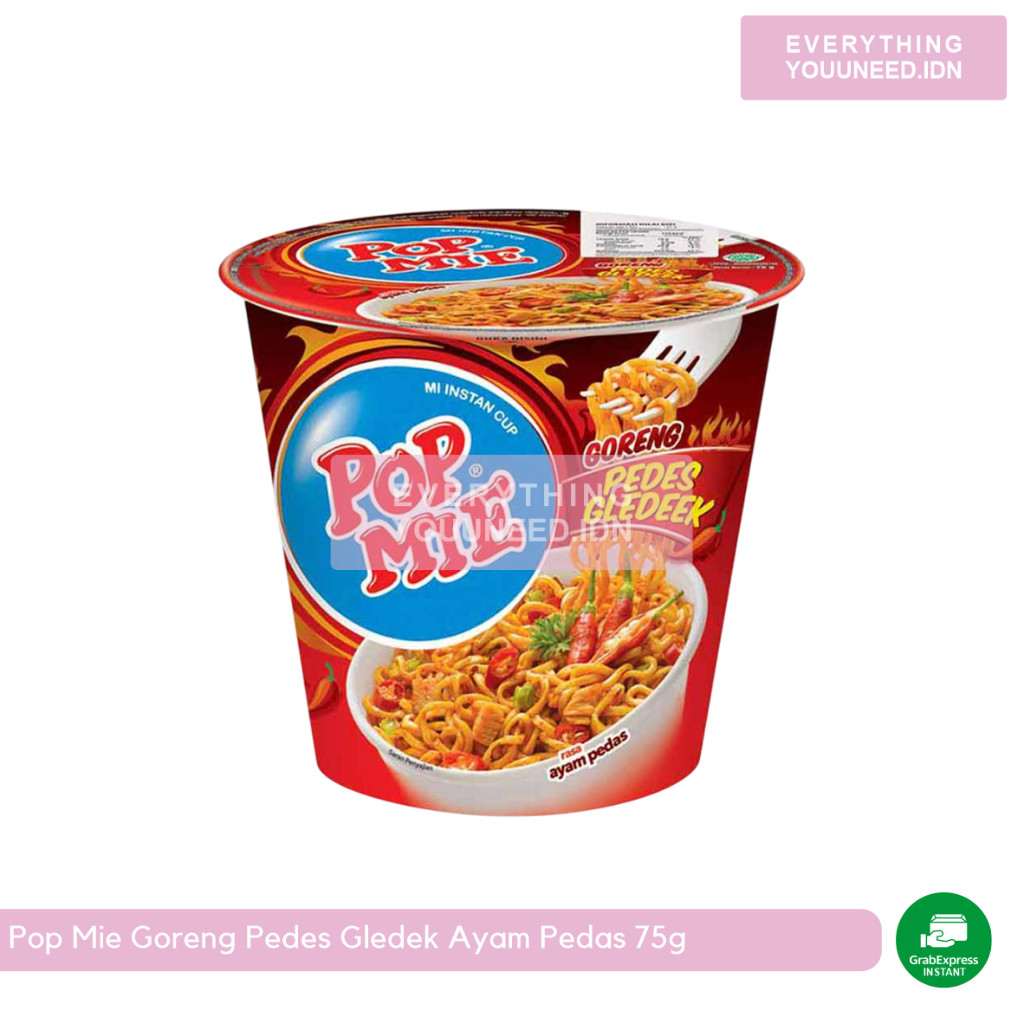 

Pop Mie Goreng Pedes Gledek Ayam Pedas 75g