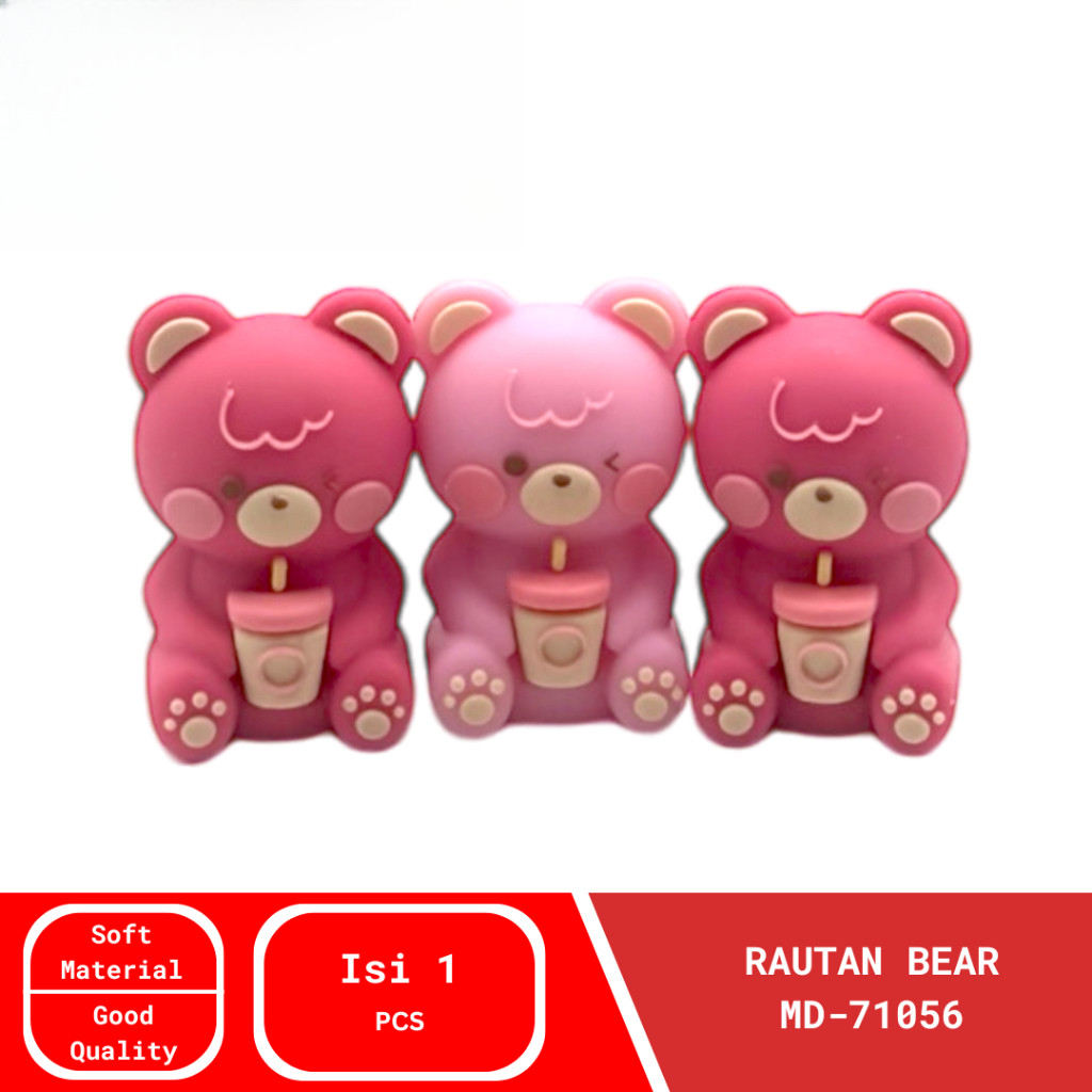 

Sharpener Serutan Rautan Pensil Motif Karakter Beruang / Bear Lucu MD-71056 (1 PCS)