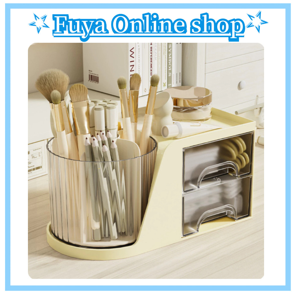 FUYA Rak Alat Tulis / Rak Make Up 2in1 Aesthetic Serbaguna