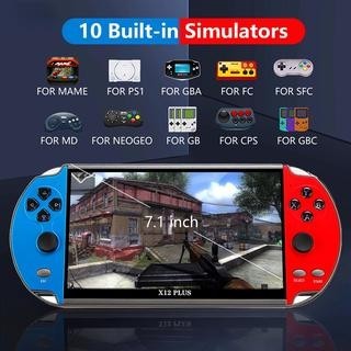 BEST -X12 Plus 7 " Game Retro Built-In 10000 + Game Layar 16G Dengan Dual Ro - X12-7.1INCH