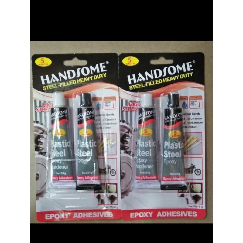 

LEM PLASTIK STEL / LEM HANDSOME ISI 2