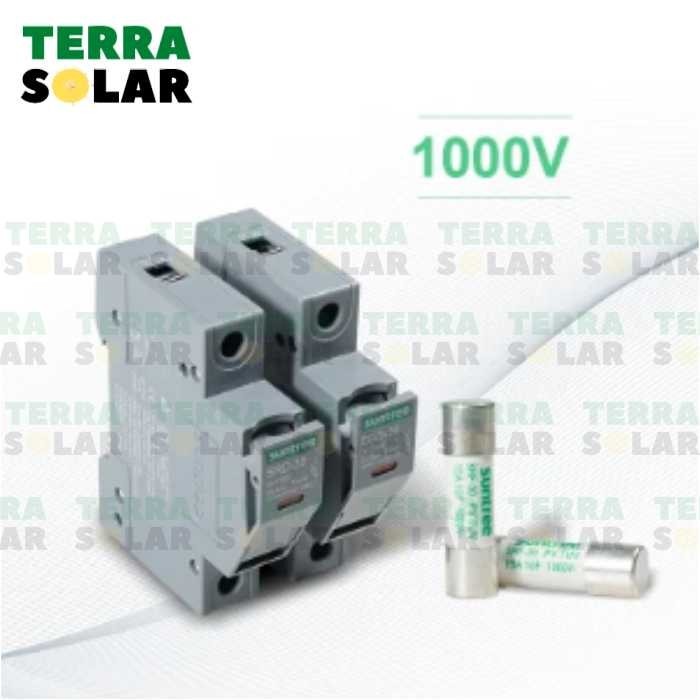 SUNTREE PV DC 1000V Fuse/Sekring/+Holder Pengaman DC Solar Surya - Fuse 16A