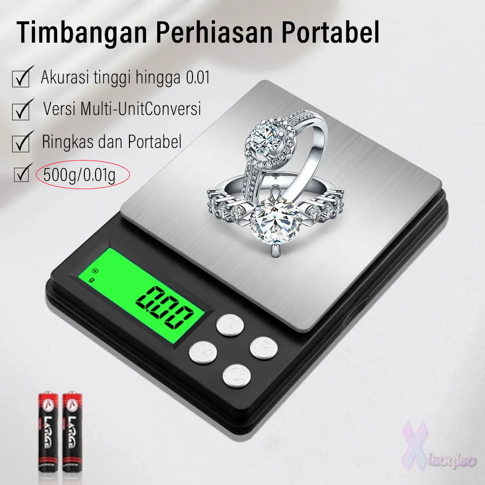 Timbangan saku elektronik timbangan gram kecil timbangan 0,01 karat timbangan gram berat elektronik