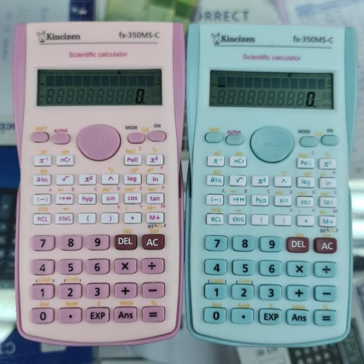 

KINCIZEN FX-350MS-C Scientific Calculator 240 Fungsi Sekolah FX-350MS Kalkulator Ilmiah FULL COLOR