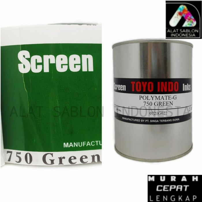 

Promo Terjangkau TINTA TOYO POLYMATE GREEN 750 TINTA SABLON PLASTIK 1kg