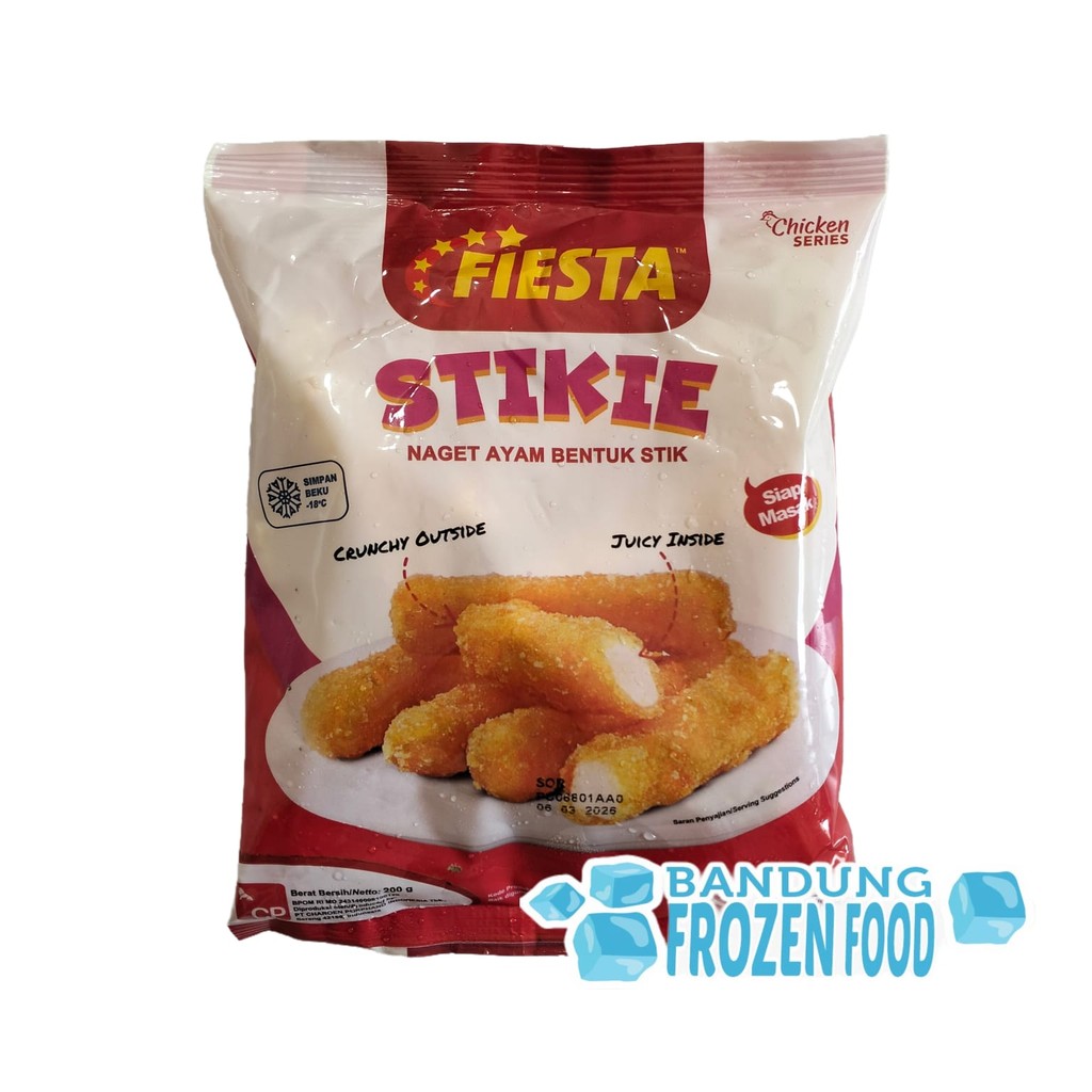 

FIESTA STIKIE 200GR - NAGET AYAM BENTUK STIK