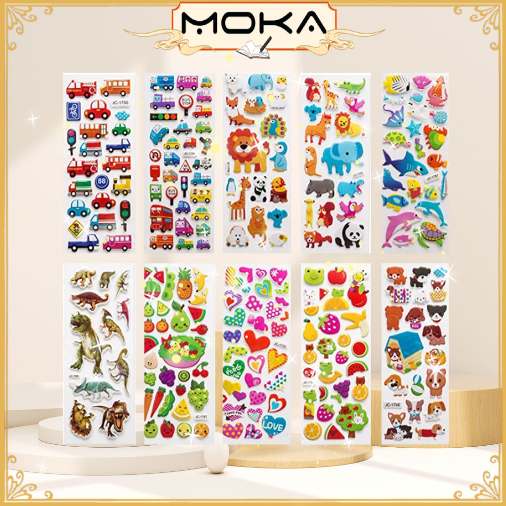 

MOKA STICKER DIY 3D TIMBUL MOTIF LUCU IMUT / STICKER TIMBUL ANAK-ANAK MKA187