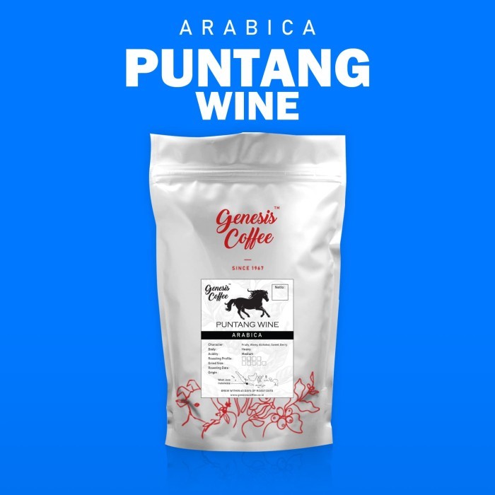

ARABICA SINGLE ORIGIN / PUNTANG WINE / COFFEE GUNUNG PUNTANG WINE - Giling Mokapot, GENESIS