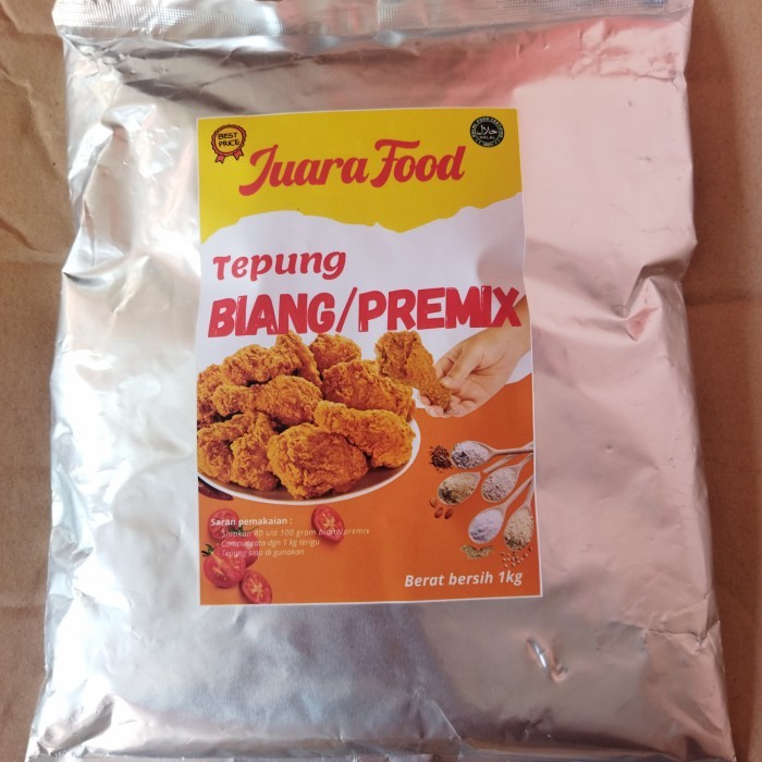 

Biang Tepung Bumbu Fried Chicken Berat 1 kg Merk Juara Food