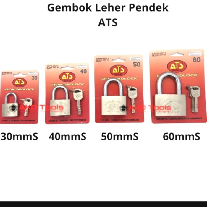 Gembok nekel ATS 60 pdk - Gembok Krum ATS 60 pdk - Gembok pagar ATS