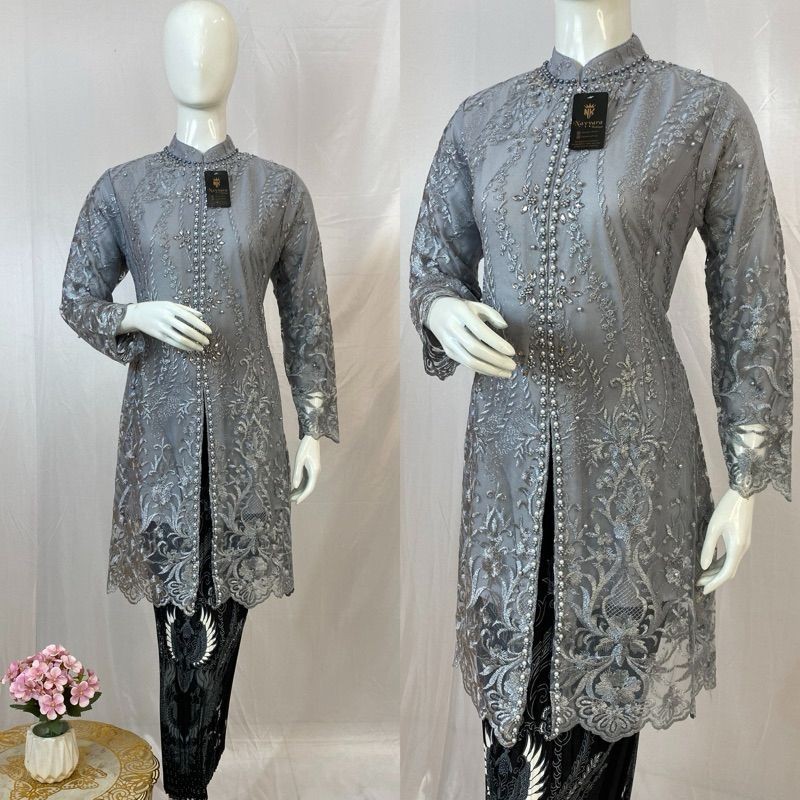 Kebaya Kondangan modern ATASAN KEBAYA TUNIK MODERN KEBAYA JUMBO LD 120 XXXL 3L BAJU KONDANGAN FULL P