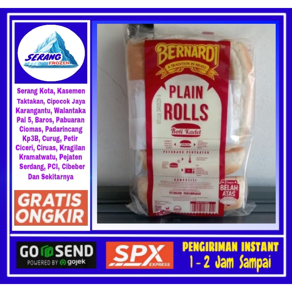 

Roti HoT Dog Bernadi isi 6 pcs, Serang Frozen