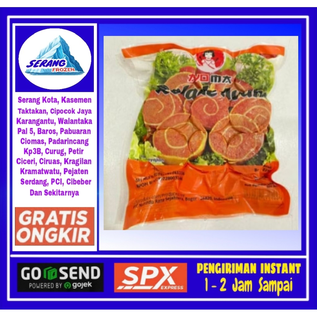 

Rolade Ayam Ayoma 450g, Serang Frozen