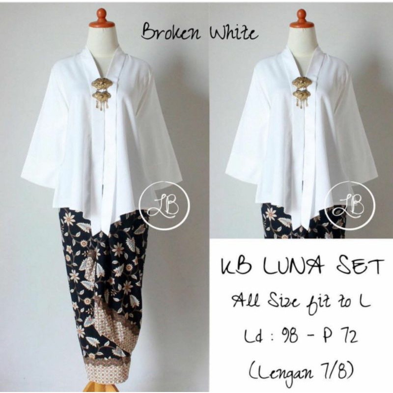 IndahKebaya | SET KEBAYA FLOY BALOTELLI KUTUBARU / KEBAYA ENCIM KARTINI / KEBAYA NATAL / HITAM PUTIH