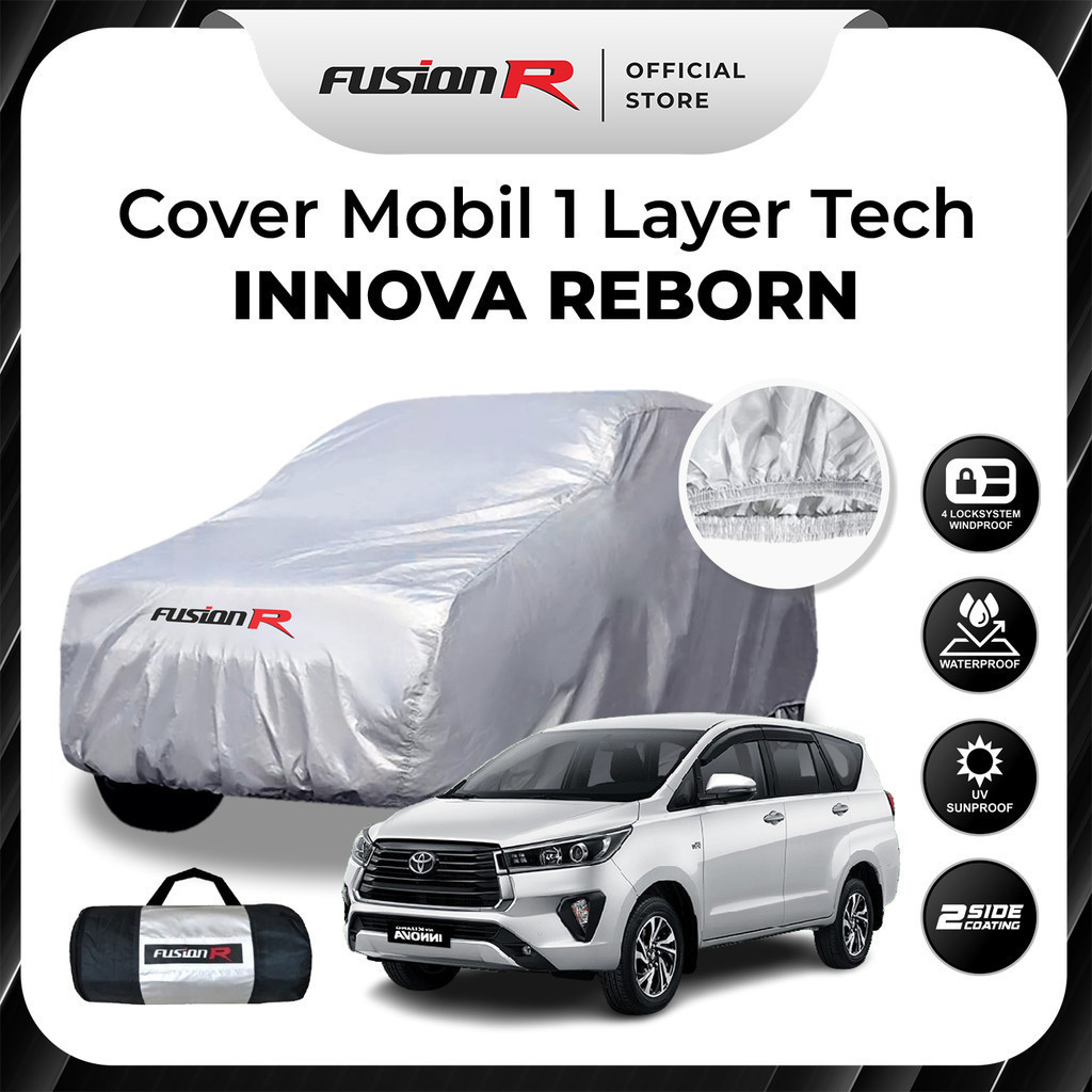 FUSION R COVER SARUNG MOBIL PUTIH INNOVA REBORN