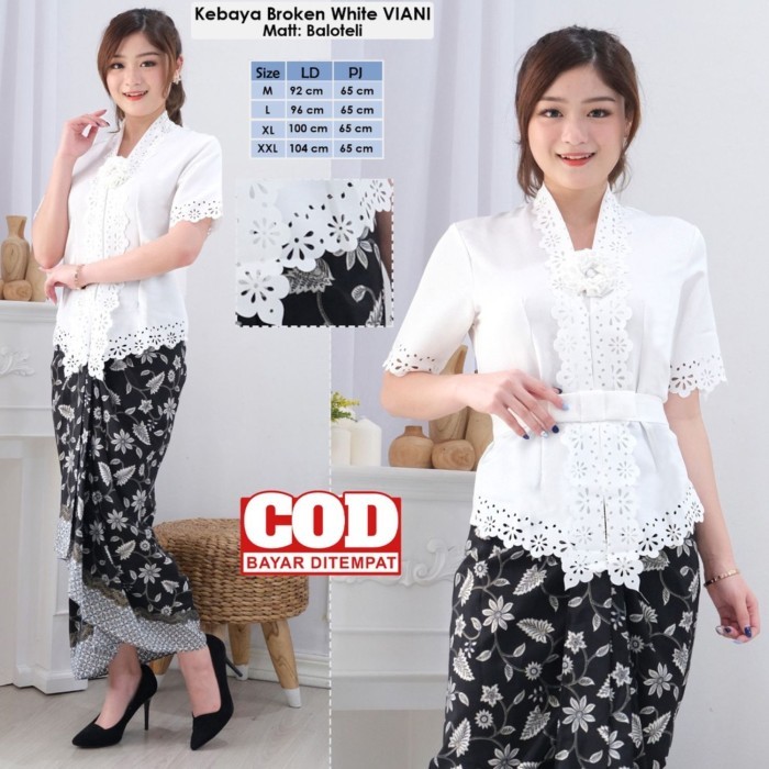

Atasan Kebaya Kutubaru Modern Mewah Viani Cut Lengan Pendek Kebaya - Mustard, L