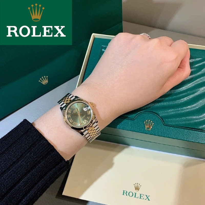 Rolex【100% ASLI】Original Jam Tangan Rolex Datejust M278273-0016 Automatic 18CT Yellow Gold Teflon Ma