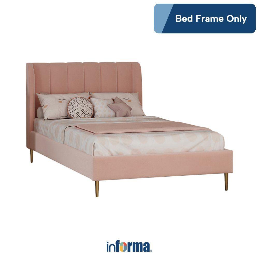 Informa 120x200 cm Bianca Tempat Tidur Anak - Pink Bed Ranjang Kasur Perabot Tidur Furniture Kamar T