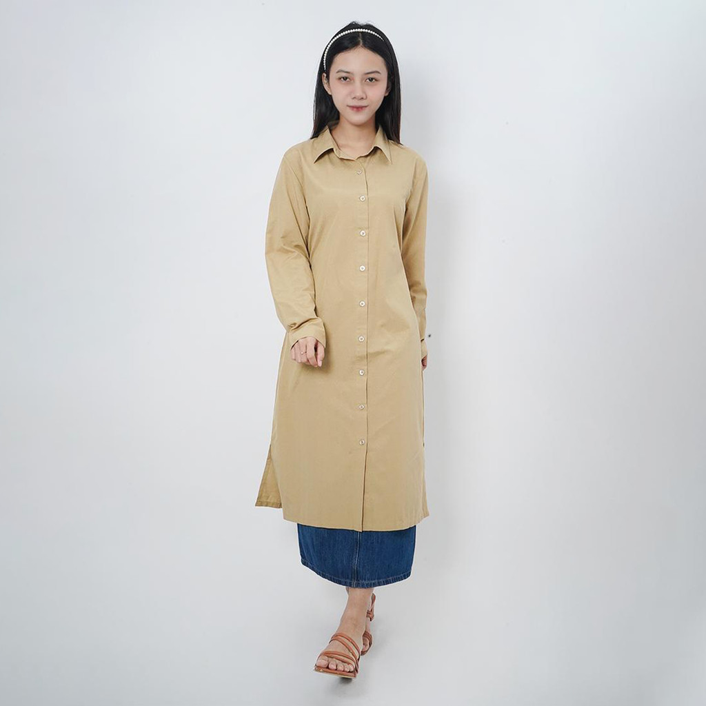 Geela Official - Mona Khaki  Tunic (G.1724) | Tunik Wanita