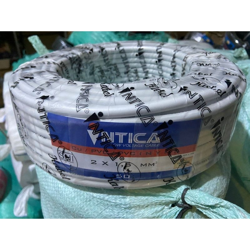 Kabel Listrik NYM 2X1.5 mm 2x1,5mm 45M 45 Meter Intica Kabel Listrik Kawat Engkel Tembaga Standar SN