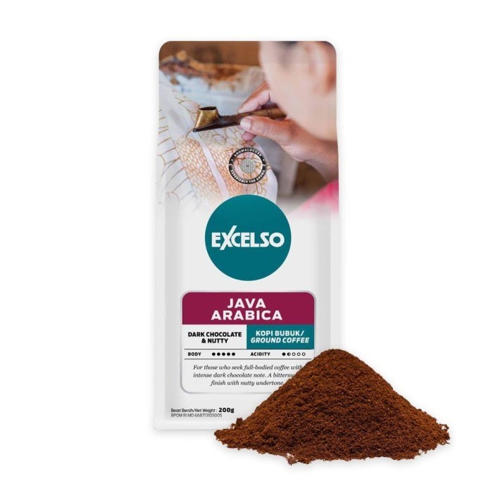 

Excelso JAVA ARABICA BIJI / BUBUK Kopi 200 gr - BUBUK