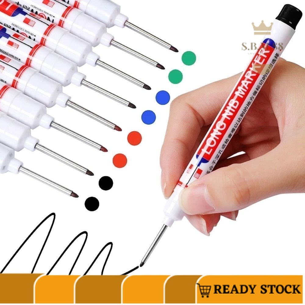 

SM88-B107-Spidol Pertukangan Long Nib Head Marker Waterproof