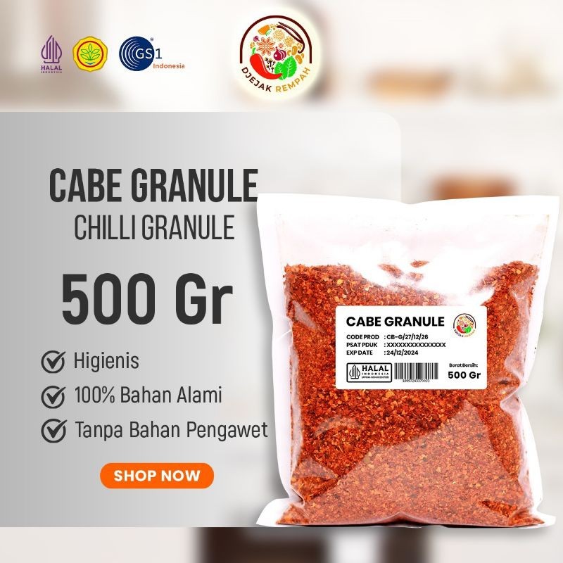

Cabe Granul Pedas | Chili Granule 100 gram-500gram