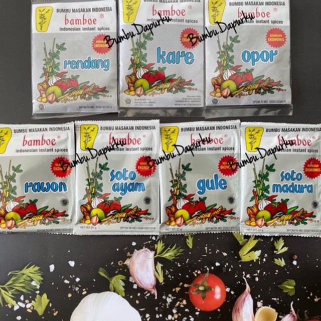 

(1 Box isi 20 sachet) Bamboe Mini BUMBU MASAKAN INSTAN INDONESIA