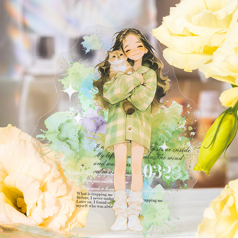 

Mr. Paper 6Style 10Pcs/bag Korean girls handbook bottoming decorative collage girls characters collage stickers