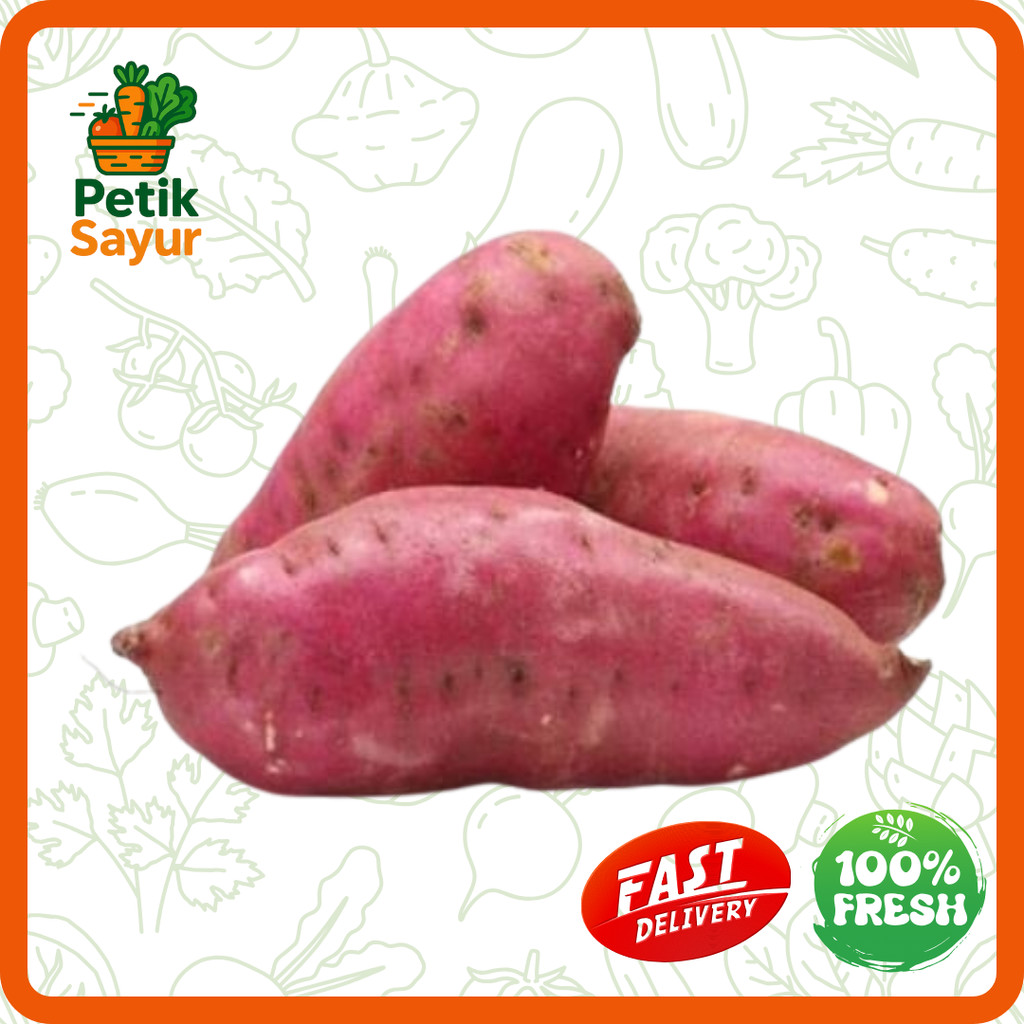 

Ubi Jalar Merah Konvensional 500 gram PetikSayur