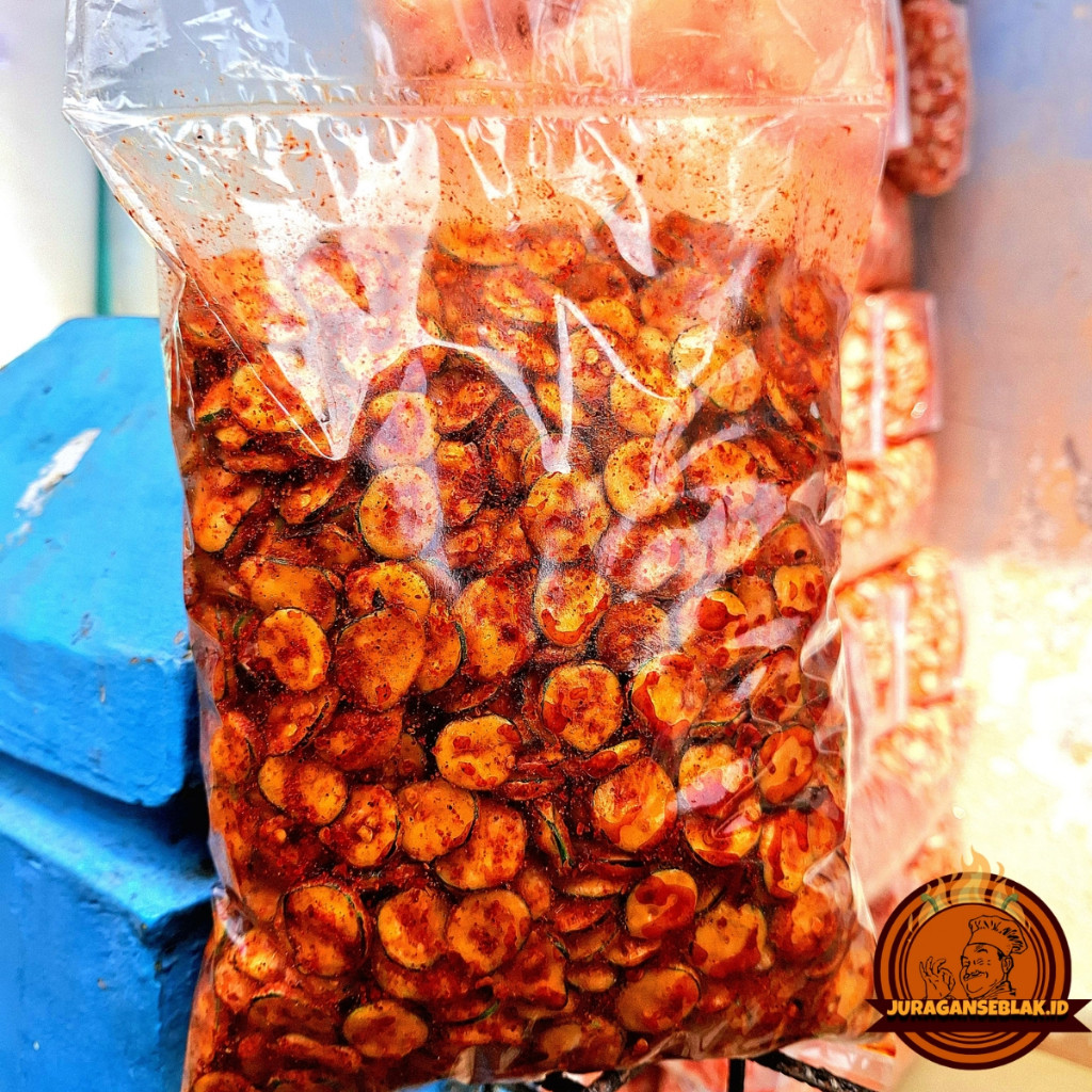 

seblak kerupuk jengkol bulat/sebring kerupuk jengkol/ kerupuk seblak rasa jengkol pedas daun jeruk bumbu melim