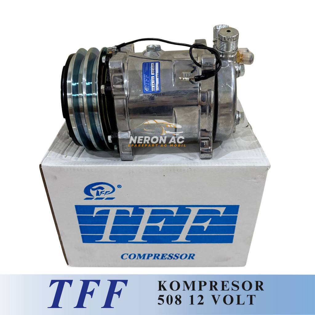 COMPRESSOR KOMPRESOR AC SANDEN 508 SD508 12V 12 VOLT TFF