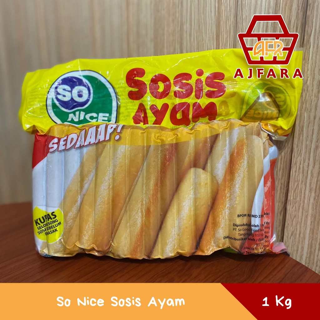 So Nice Sosis Ayam 1 Kg/So Nice Sosis Ayam 375 gram