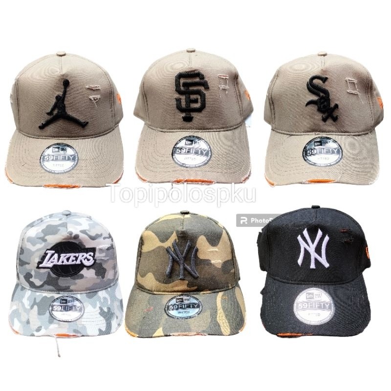 Topi Basebal Import Premium Topi Sobek Original Distro