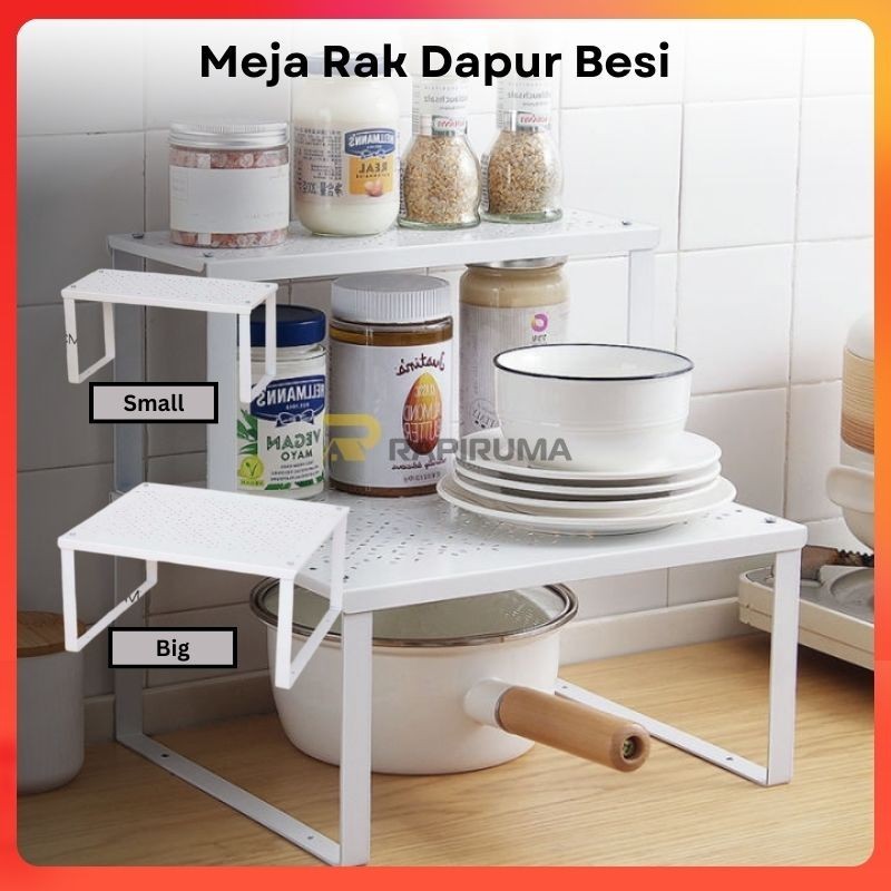 Rak Dapur Besi Estetik Korea /Meja Multi Fungsi Dapur IKEA /Rak Meja Dapur Besi Premium Multifungsi