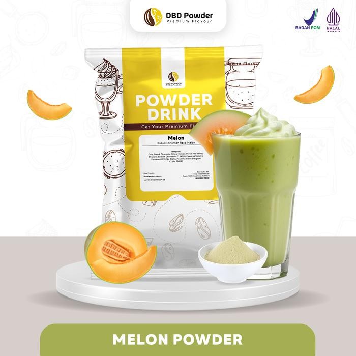 

Bubuk Minuman Melon Milkshake Premium Instan 1Kg DBD Powder Bisa Disajikan Dingin atau Panas