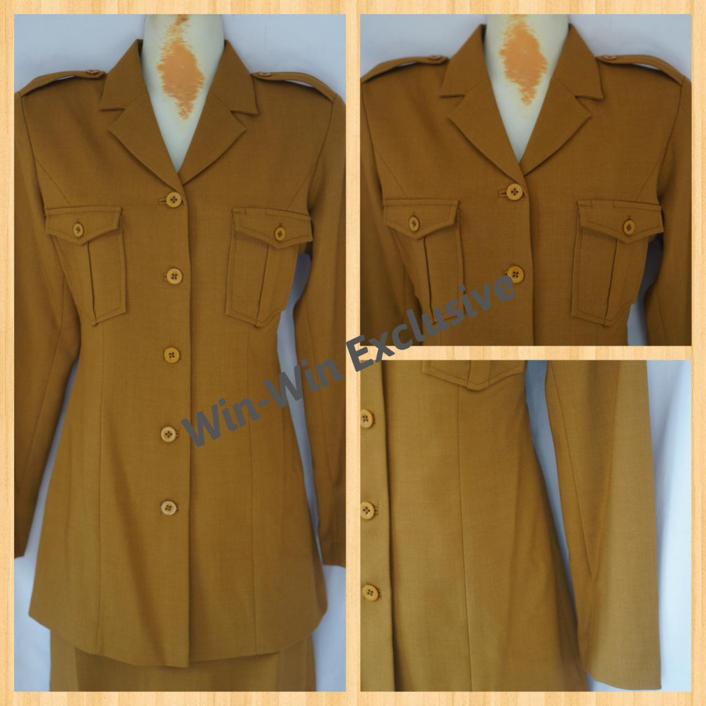 Win Win - Set Blazer PNS Kantor Dinas Wanita Warna Khaki