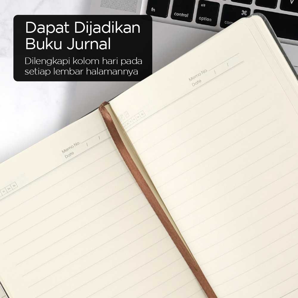 

AZKASTR Toddi Buku Jurnal Hardcover Notebook Diary 72GSM 180 Halaman Grid - 1623