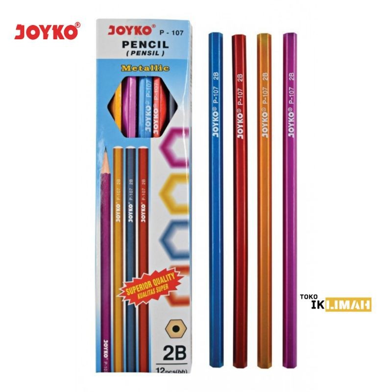 

Pensil Warna Metalic Joyko [P-107] / Pingsil Tulis 1 Pak / Pencil Gambar / Perlengkapan Sekolah
