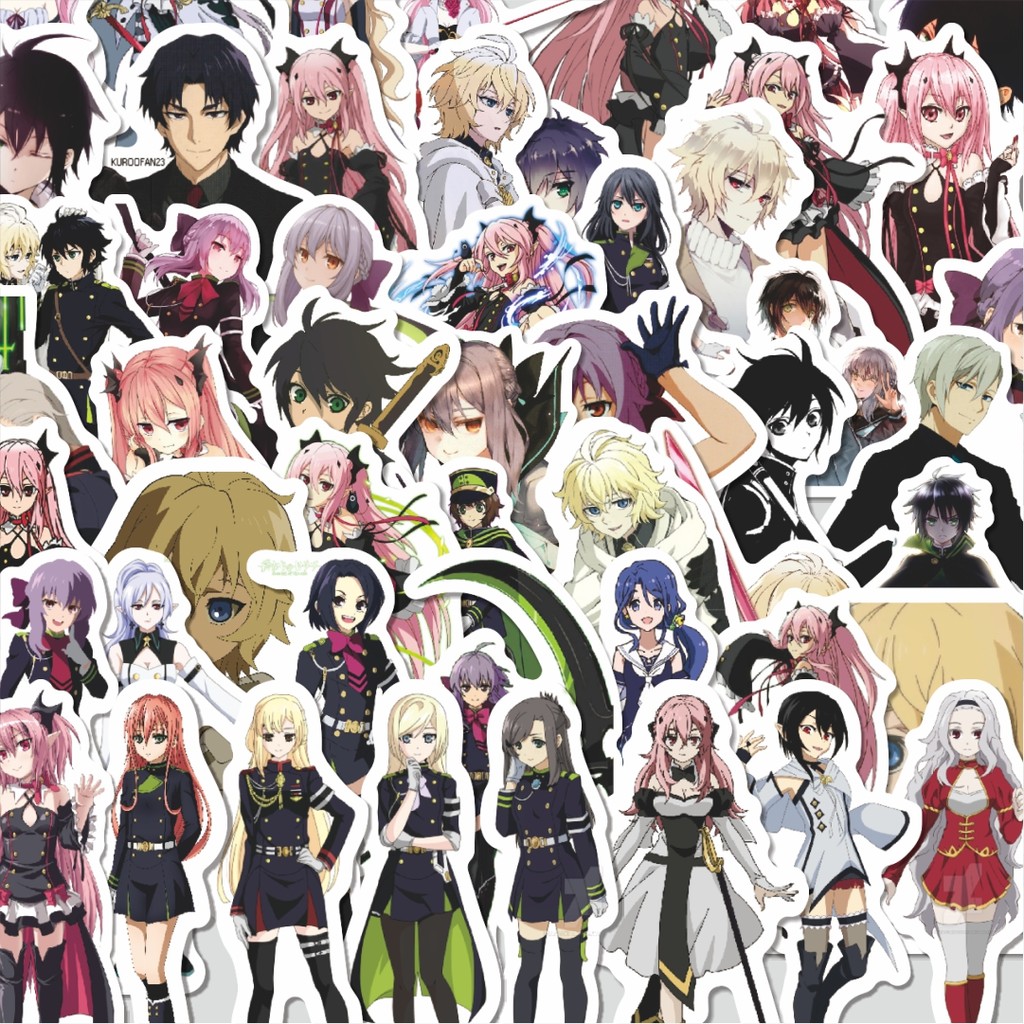 

Stiker Cutting Pack Stiker Anime Seraph of the End Isi 100Pcs Series Aesthetic Lucu Keren Untuk Koper Bahan Vynil