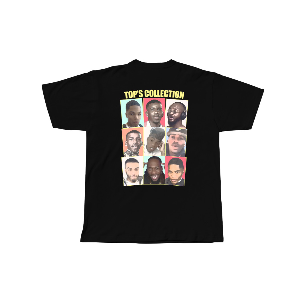 KAOS RUSDI TOP COLLECTION HITAM 30S