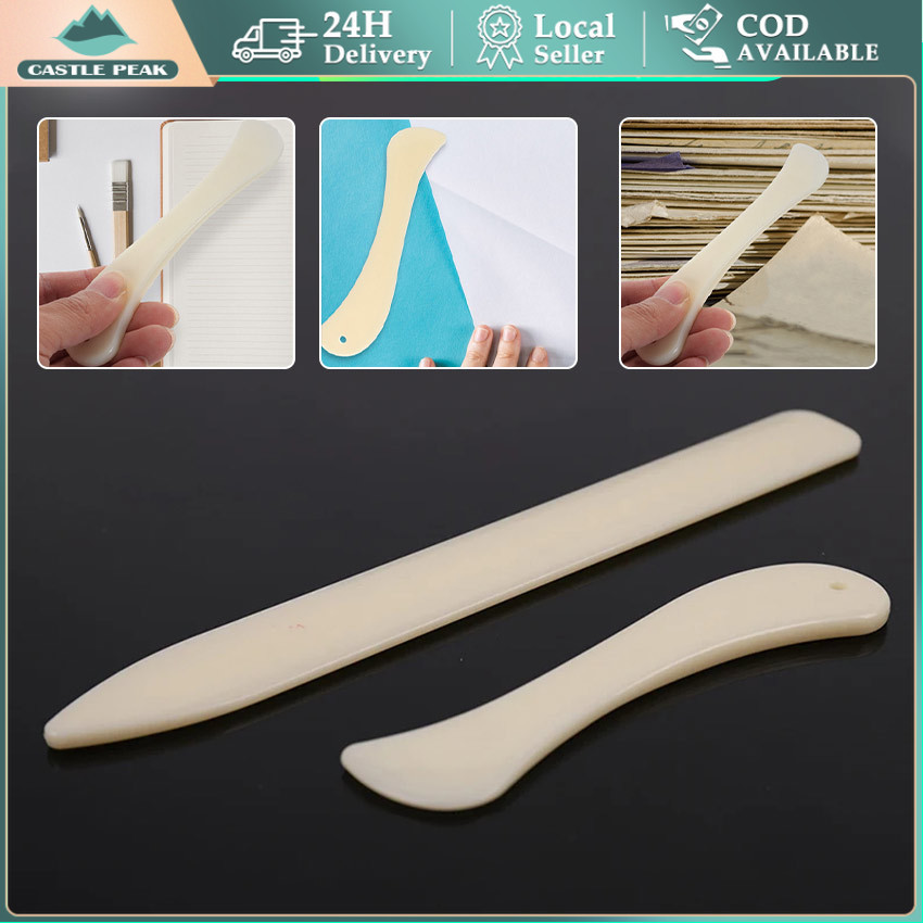 

2pcs/Set Natural Bone Folder Bone Imitation Folder Creasing Tool Pembuat Garis Lipatan Untuk Kertas Leather Scrapbook Scorer Creaser