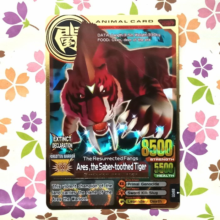 animal kaiser gold ares the saber toothed tiger evo 8 - baru mulus