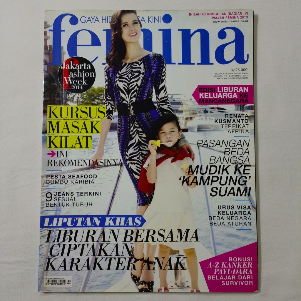 Majalah Femina Cover Renata Kusmanto Tahun 2013