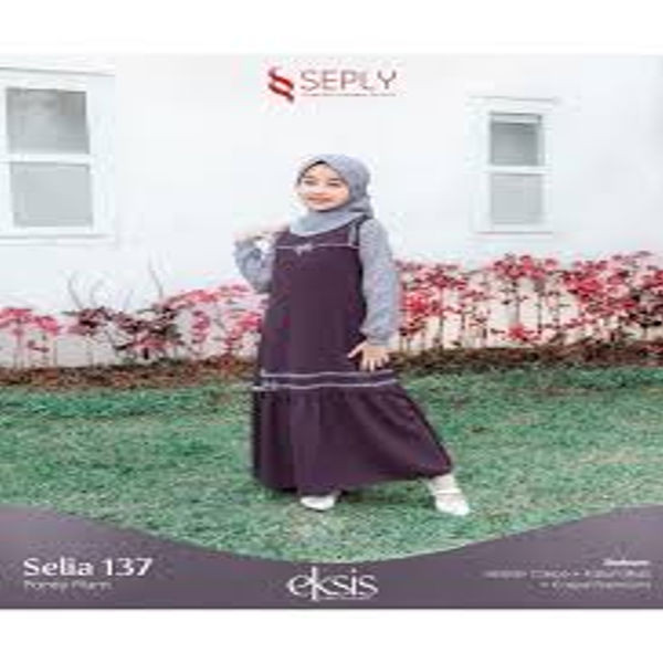 SEPLY GAMIS ANAK SELIA 137 PANSY PLUM