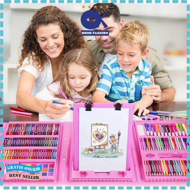 

ZFK Set Alat Mewarnai Anak Colorful Childrens 208 PCS - ZF208