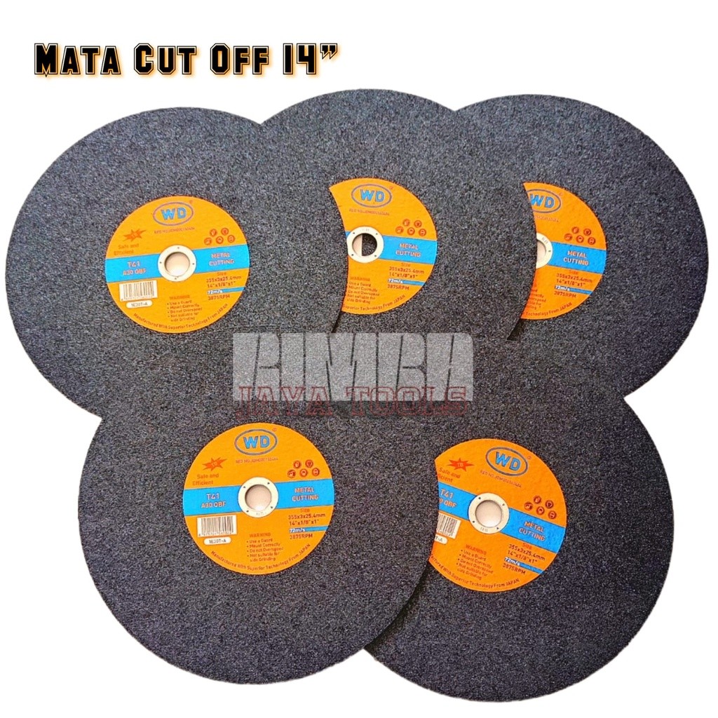 Mata CUT OFF 14 Inch WD Batu Gerinda Potong WD 14inch / Cutting Wheel WD 14"