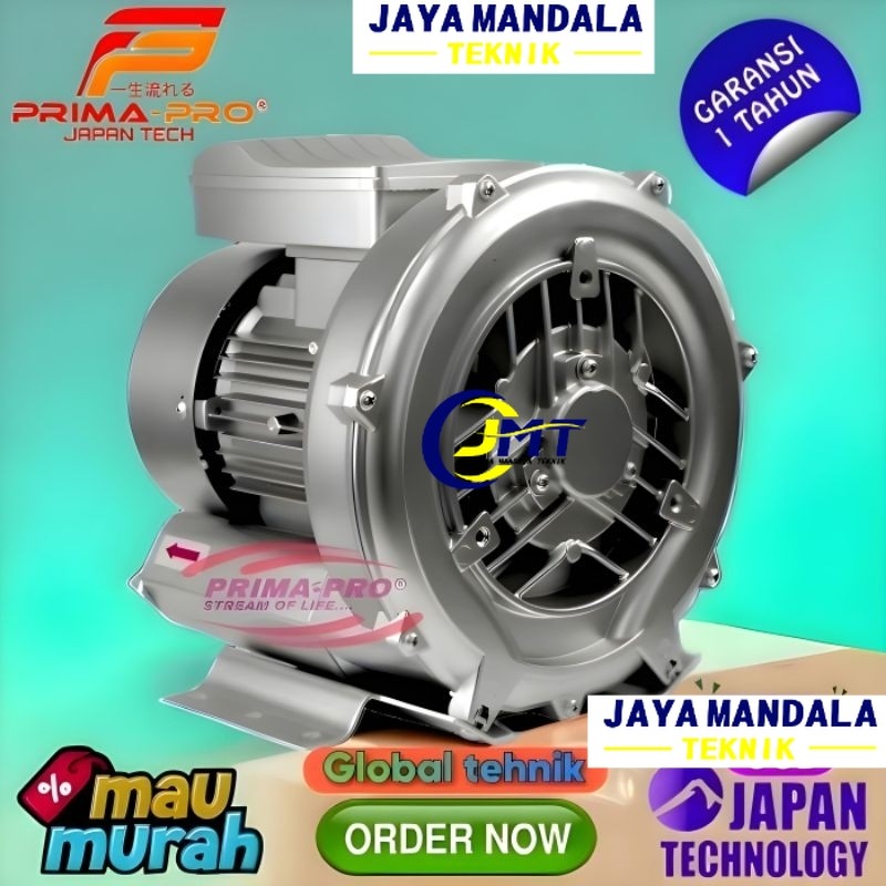 Ring Blower 1Hp Blower tambak Blower ipal Primapro 1Hp 750 Watt 220 Volt 1Phase