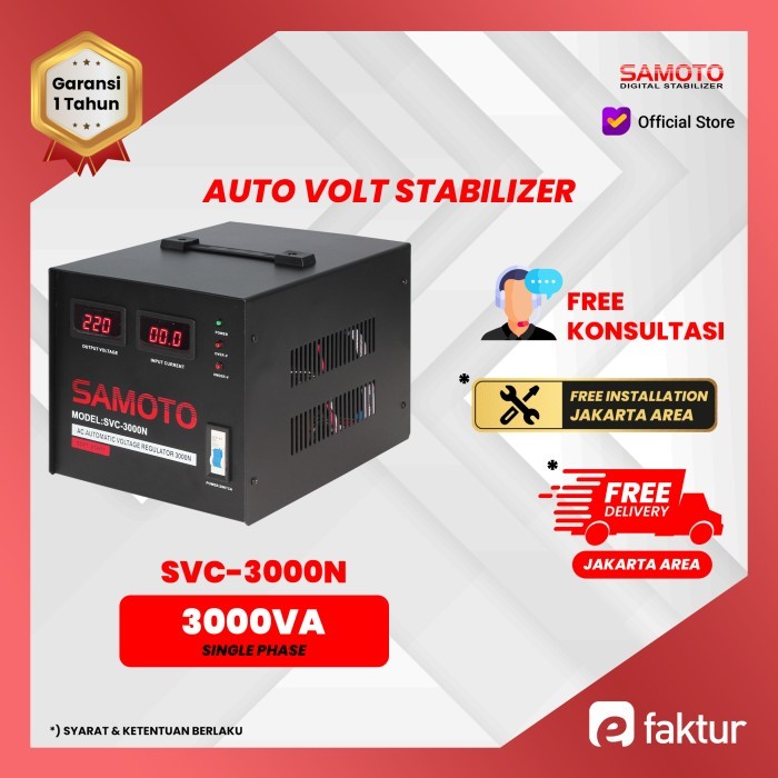 STABILIZER SAMOTO 3000VA SERVO MOTOR