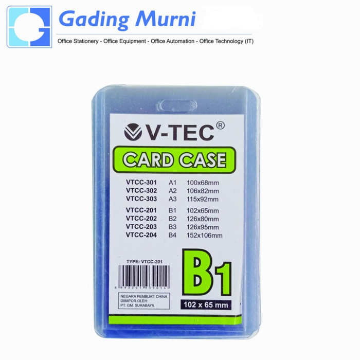 

V-TEC CARD CASE VTCC-201/B1 102 X 65MM (1 pack isi 20 pcs)